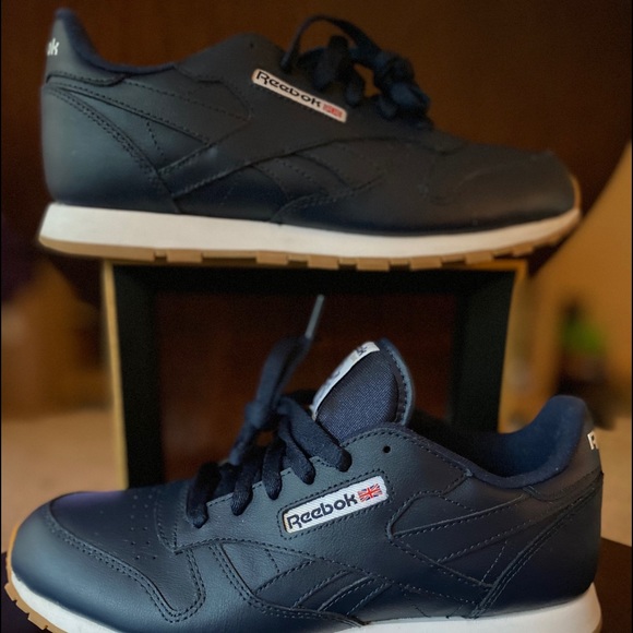 Reebok classic-Navy Leather-size 6 - Picture 9 of 12